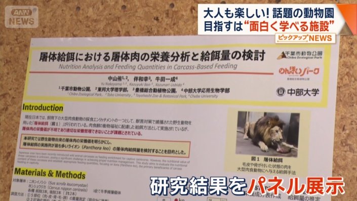研究結果をパネル展示