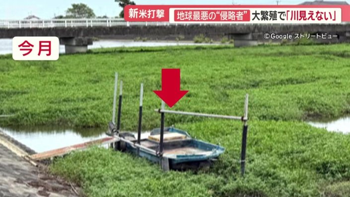 停泊していた船も飲み込まれてしまっている