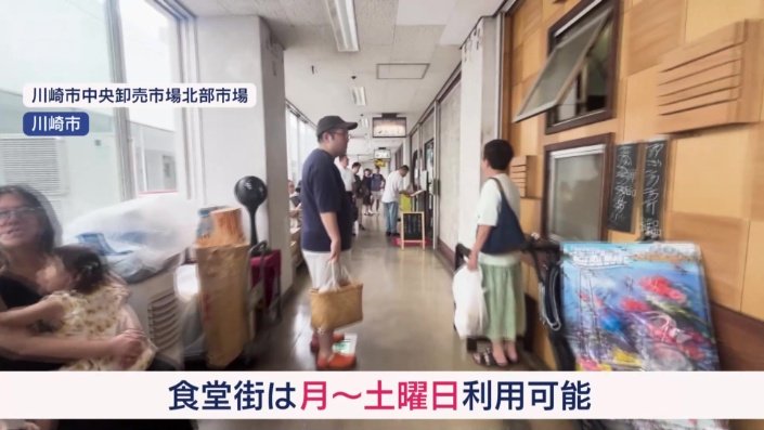 食堂街は土曜日だけではなく平日も利用できる