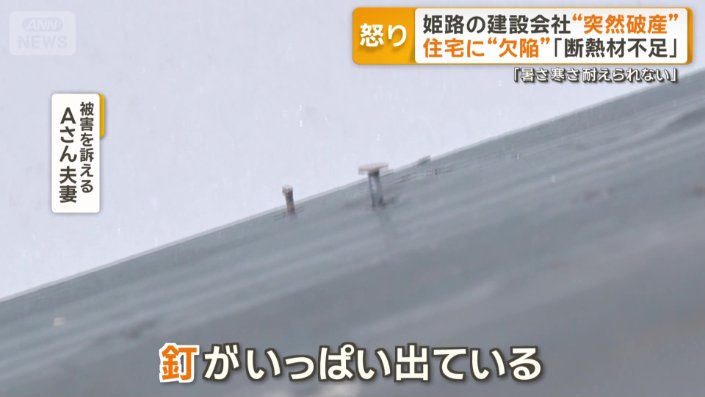 外壁には浮き出た釘