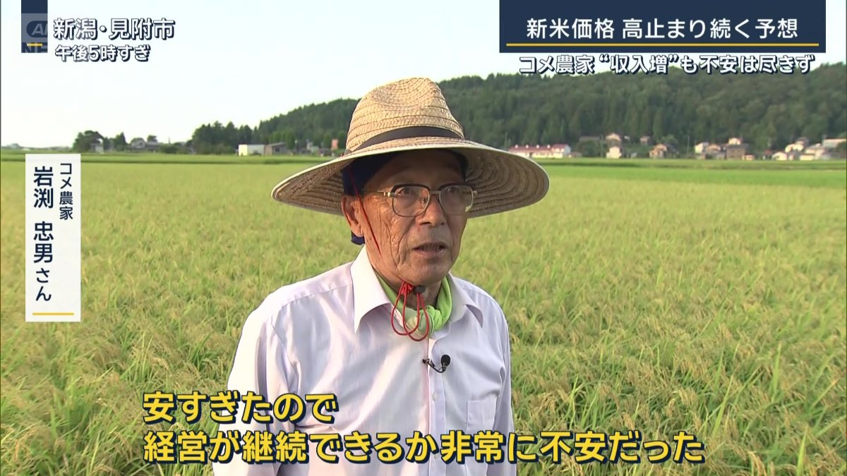 コメ農家　岩渕忠男さん