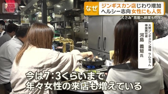 「ヘルシー志向で女性にも人気」