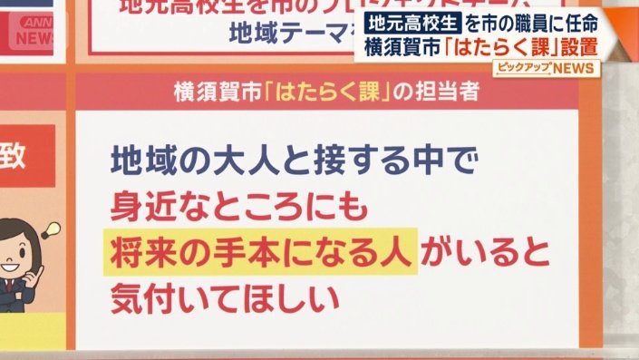 「はたらく課」の担当者