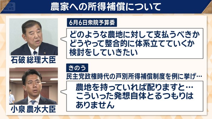 どうなる所得補償?