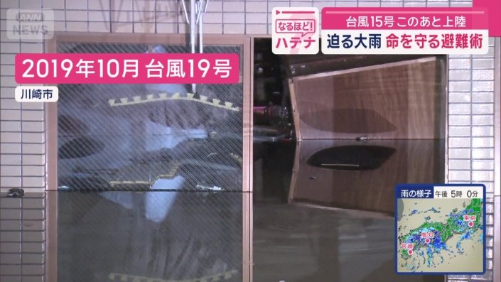 ガラスを突き破って水が…
