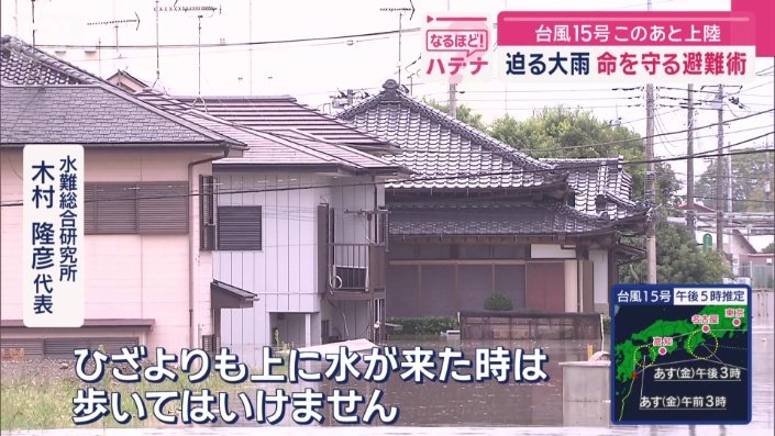 冠水してからでは、避難することが困難に