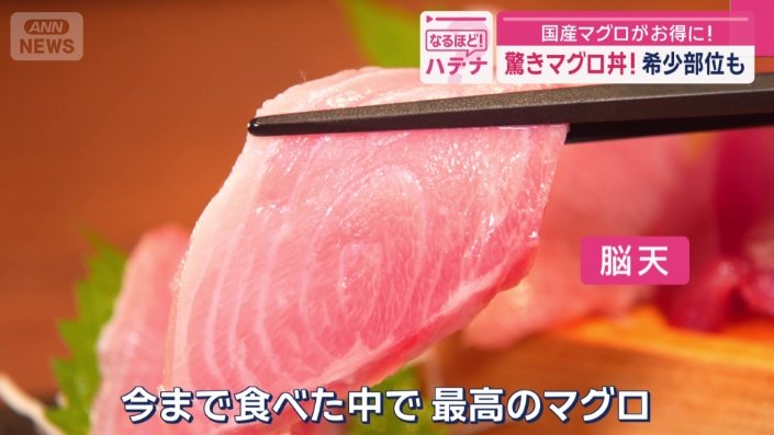 「今まで食べた中で最高のマグロ」
