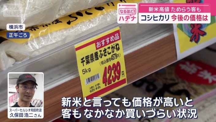 「新米をアピールしづらい状況がここ数年続いている」