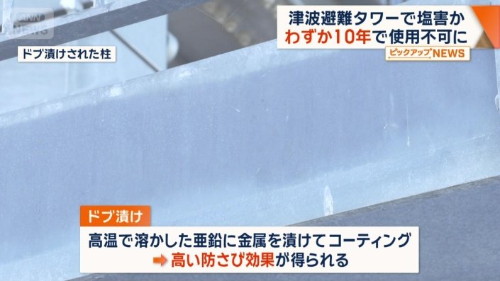 ドブ漬けされた柱