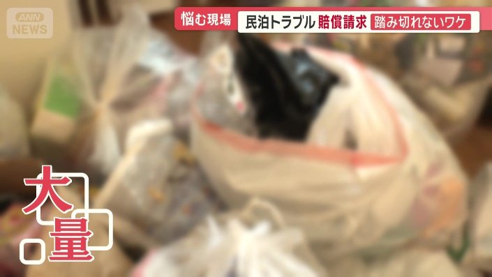 大量のごみ