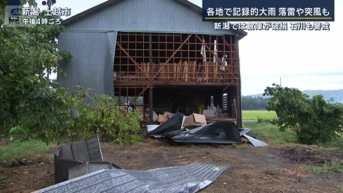 裏手の壁