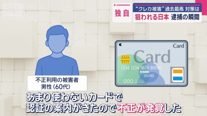 不正利用の被害に遭った60代の男性