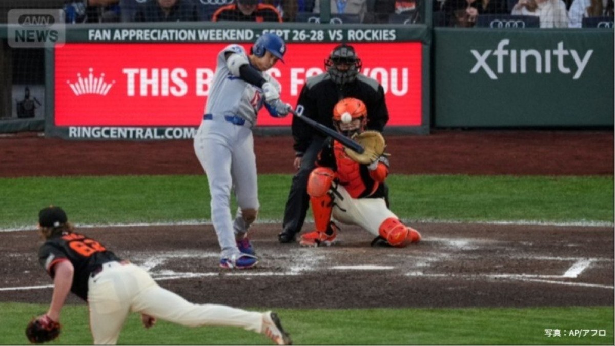 大谷翔平、5試合ぶり49号　今季のチーム最長となる138.4メートル特大弾　2年連続50発、史上6人目偉業へ王手