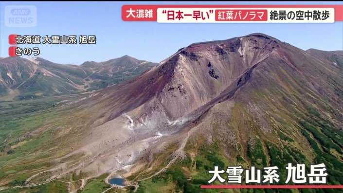 緑の木々の美しいコントラストが、訪れる登山客を魅了