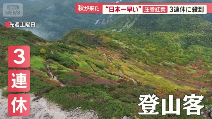 大雪山系の黒岳