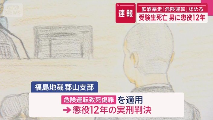 懲役12年の実刑判決