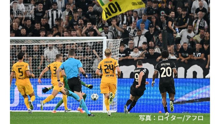 ブラホビッチ選手が同点ゴールを決める