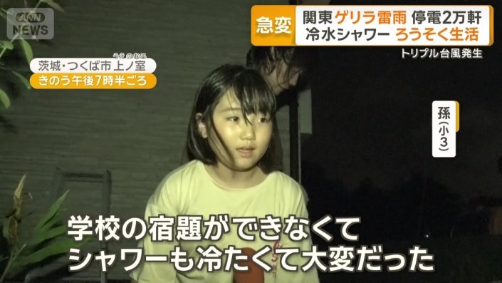 西田さん家族　孫（小3）