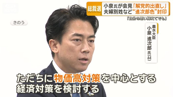小泉進次郎農水大臣
