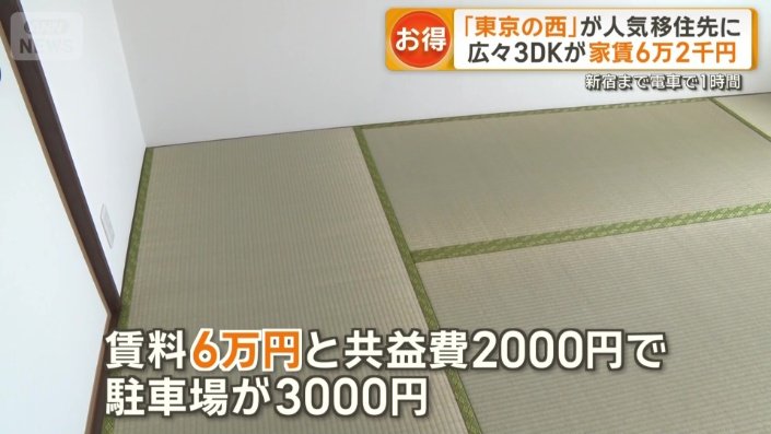 今よりも2万円以上安く、部屋の数は3倍