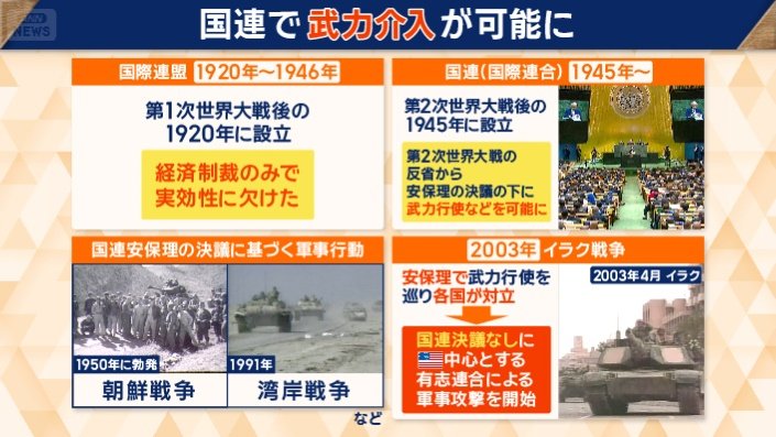 国連で武力介入が可能に