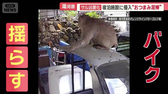 バイクの上に乗って…