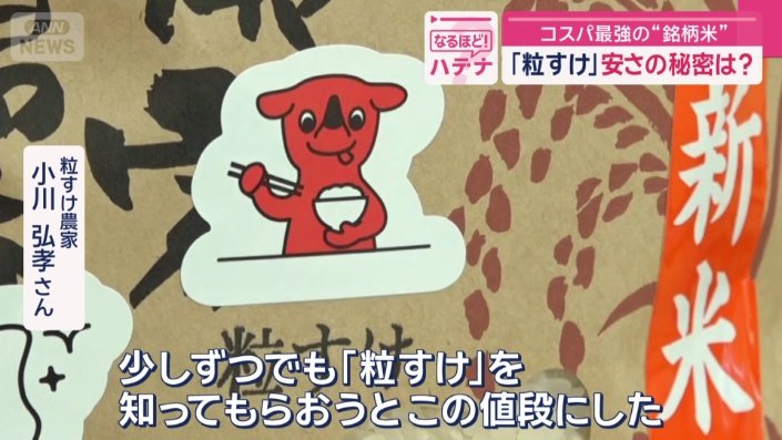 「少しずつでも『粒すけ』を知ってもらおうと」