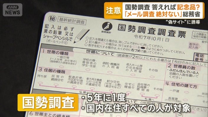 5年に1度の国勢調査