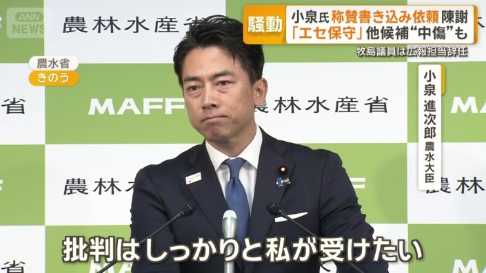 「批判はしっかりと私が受けたい」