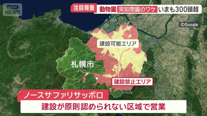 建物の建設が原則認められない場所に営業