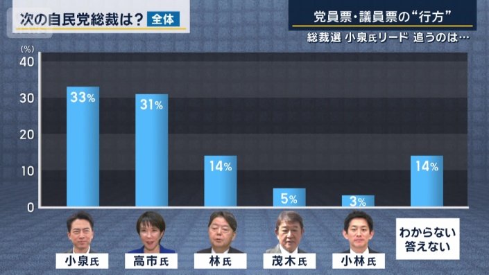 次の自民党総裁は？　全体