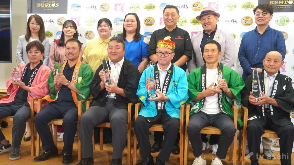 【エンタメ取材現場】ぼる塾・きりやはるか、あんり、田辺智加 「とんかつベス豚グランプリ」結果発表・表彰式イベント