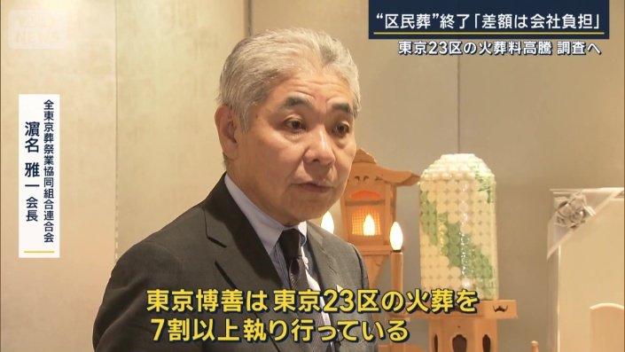 全東京葬祭業協同組合連合会　濱名雅一会長