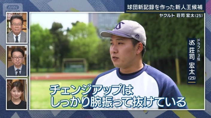 ヤクルトのドラフト3位ルーキー・荘司宏太投手（25）