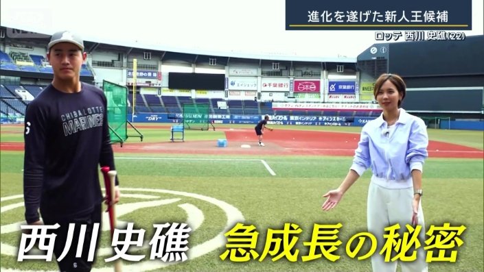 ロッテのルーキー・西川史礁選手（22）
