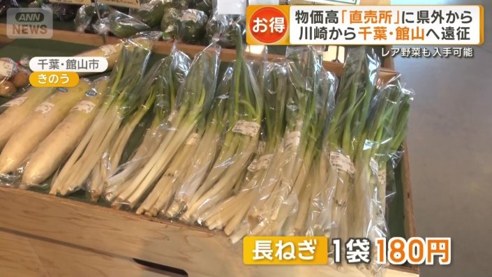 長ネギが1袋180円