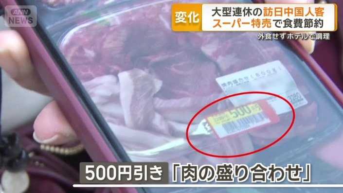 特売で500円引きになった「肉の盛り合わせ」