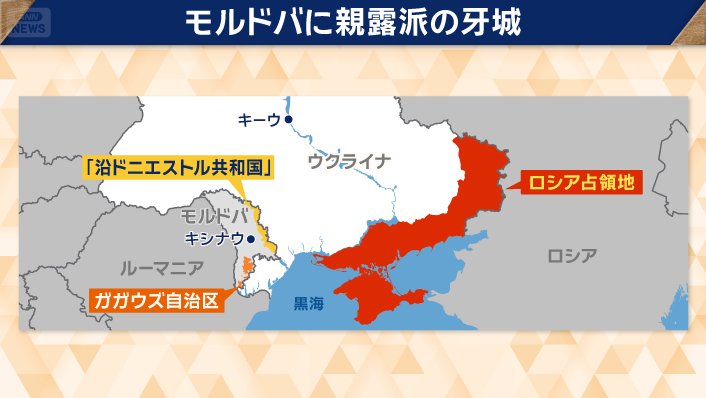 モルドバに“親ロシア派の牙城”