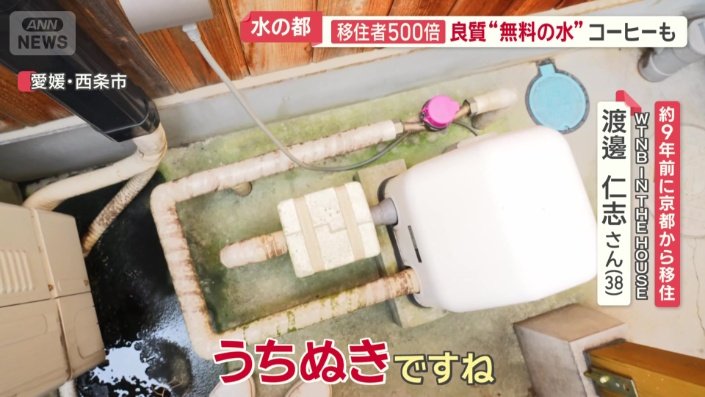 店の裏にうちぬき