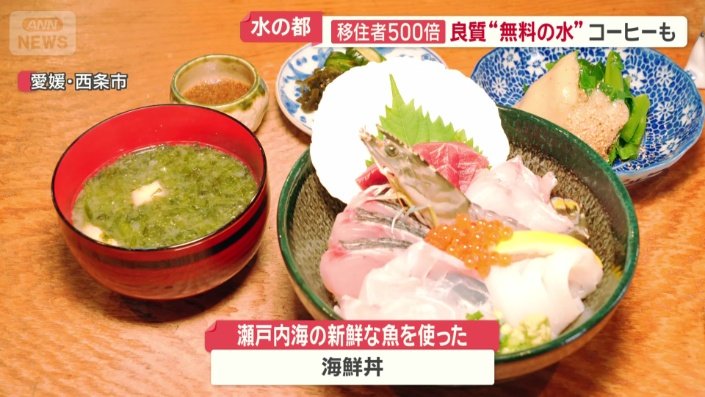 新鮮な魚をふんだんにのせた海鮮丼