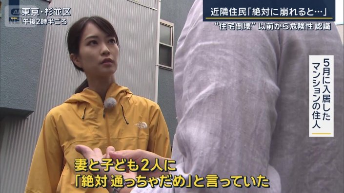 5月に入居したマンションの住民