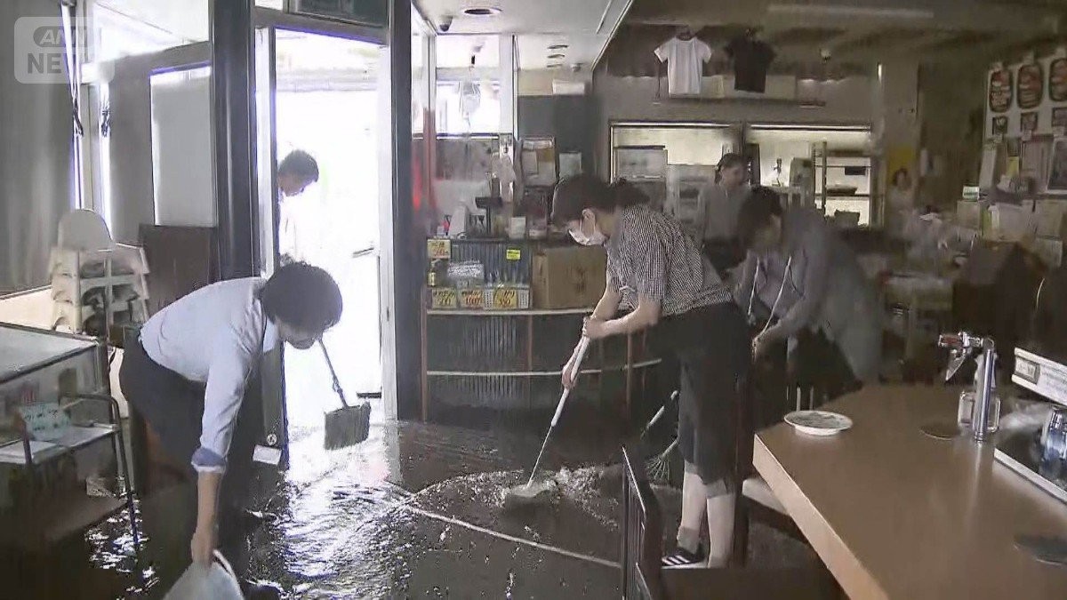 北海道や宮城で猛烈な雨　白老町などで住民避難、仙台市では道路冠水