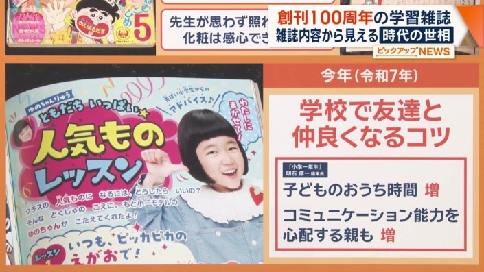 「人気ものレッスン」と題した「学校で友達と仲良くなるコツ」の特集