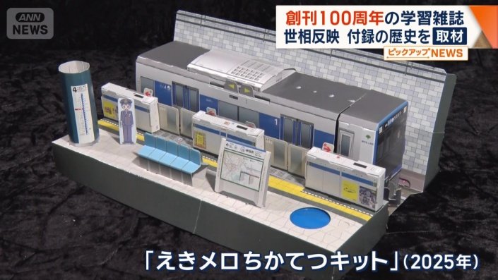 地下鉄の神保町駅のホームがリアルに再現されたもの