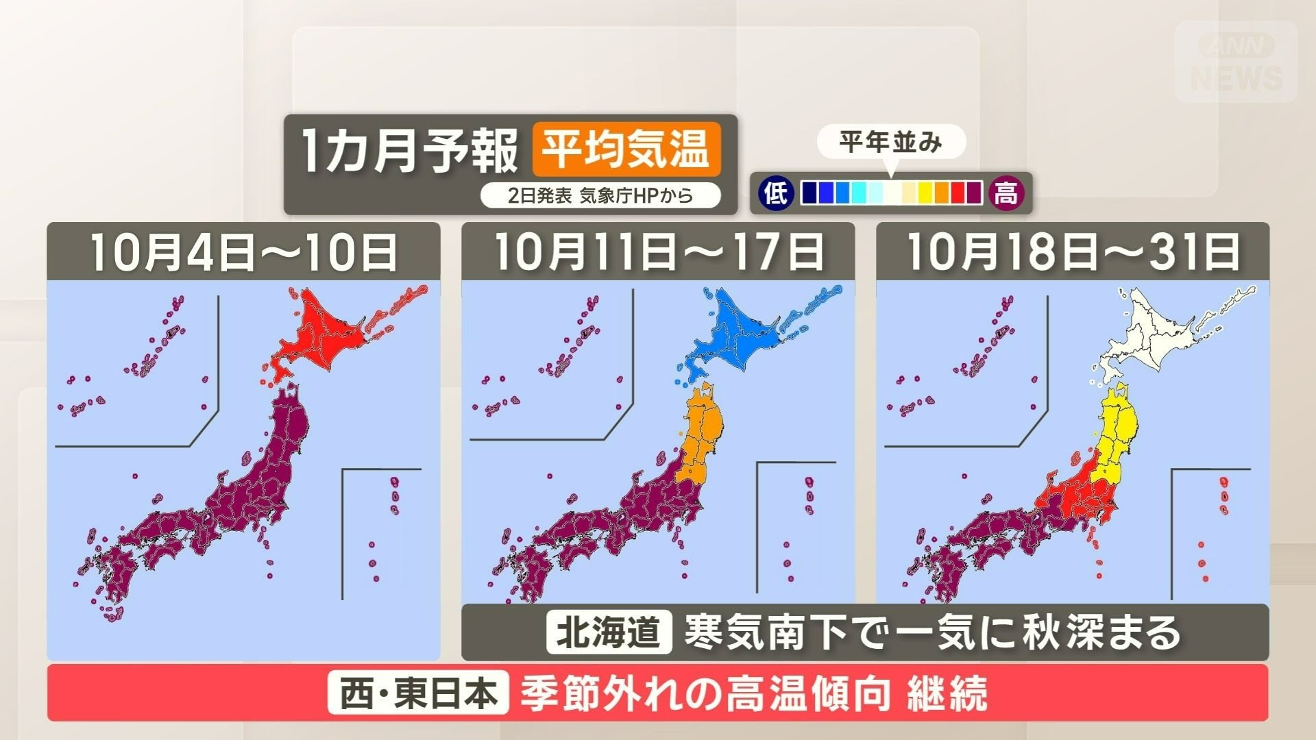 この先1カ月西〜東日本は残暑厳しい