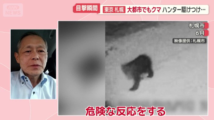 子グマを抱えた母グマは、子グマを守るための防御反応が大きい