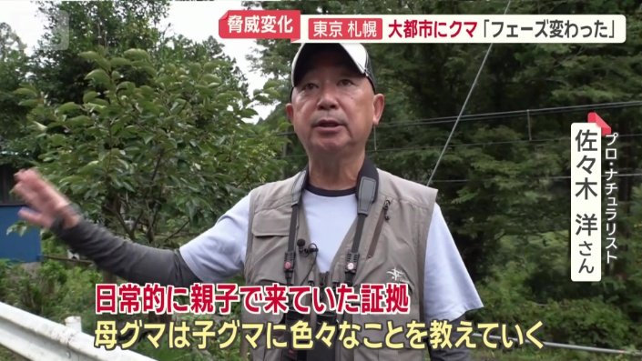 野生動物の生態に詳しい、プロ・ナチュラリストの佐々木洋さん