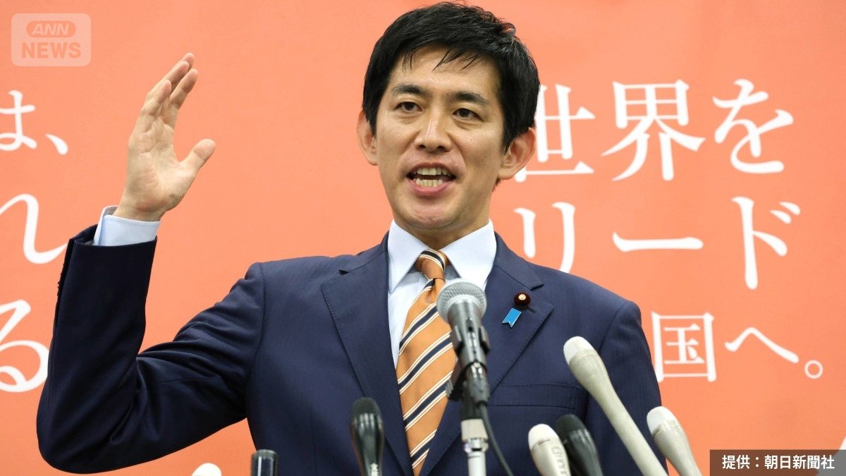 2024年9月、自民党総裁選への立候補を表明する小林鷹之氏（提供：朝日新聞社）