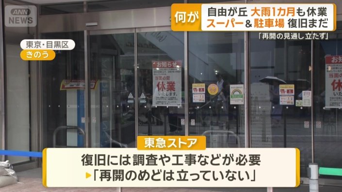 再開のめどは立っていない