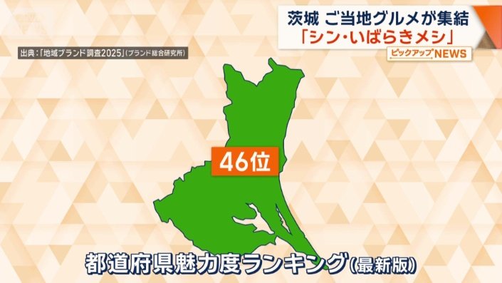 都道府県魅力度ランキングは46位